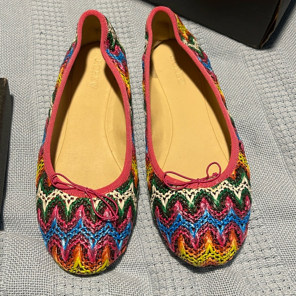 J Crew Ballet in Rafia